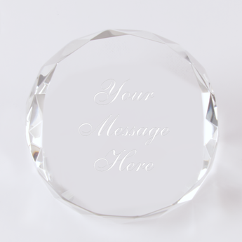 Faceted Crystal paperweight