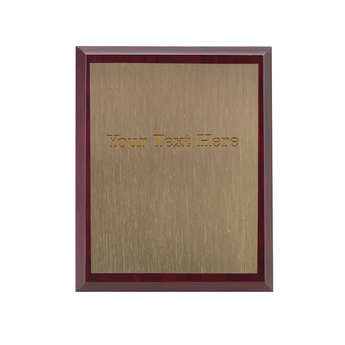 Glossy Brown Plaque 12 x 9