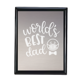 Glossy Black Plaque 9 x 7