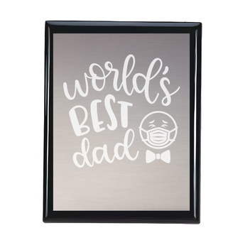 Glossy Black Plaque 9 x 7