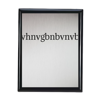 Glossy Black Plaque 9 x 7