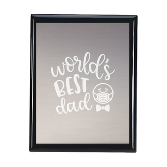 Glossy Black Plaque 9 x 7