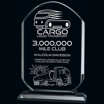 Modern Edge Glass Award - Large